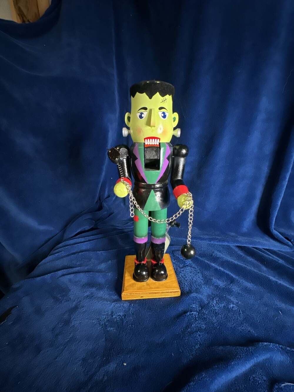 Halloween Frankenstein Wooden Nutcracker Figure